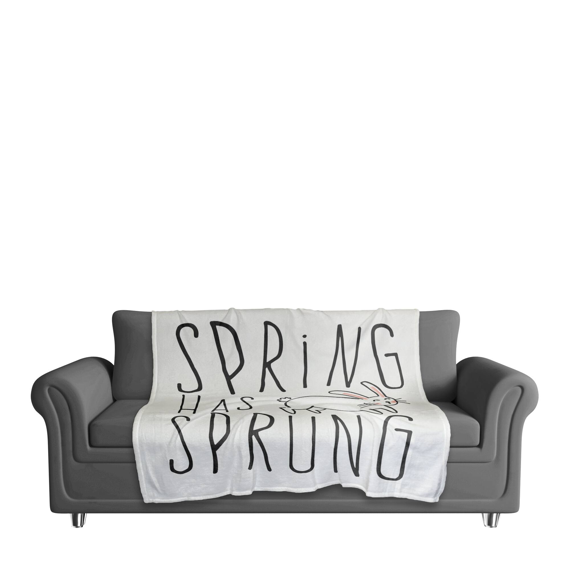 Spring Sprung Bun 4 50" x 60" Coral Fleece Blanket